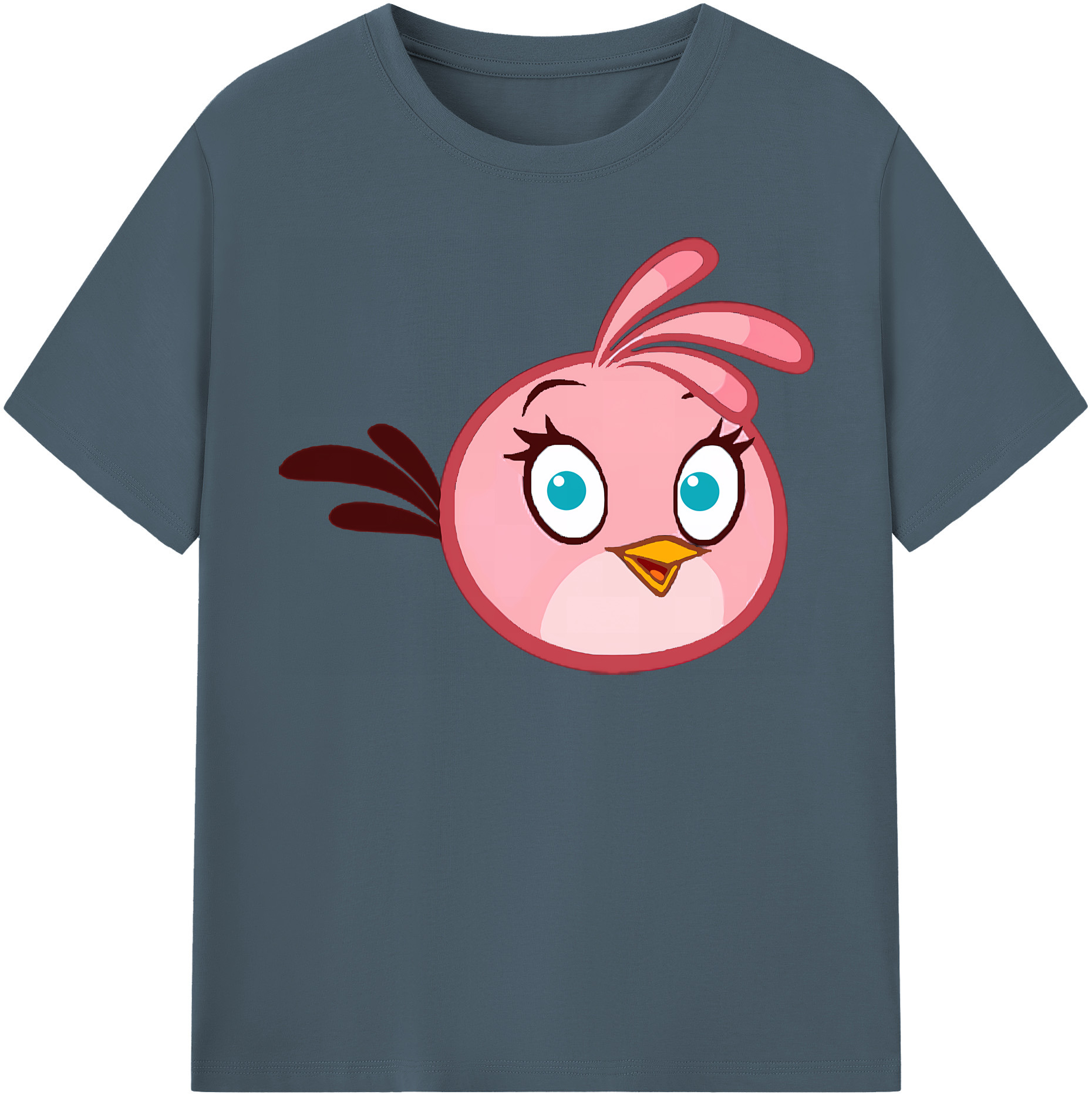 （画像用） Angry Birds アングリーバード 綿100％半袖Tシャツ（フロントプリント）